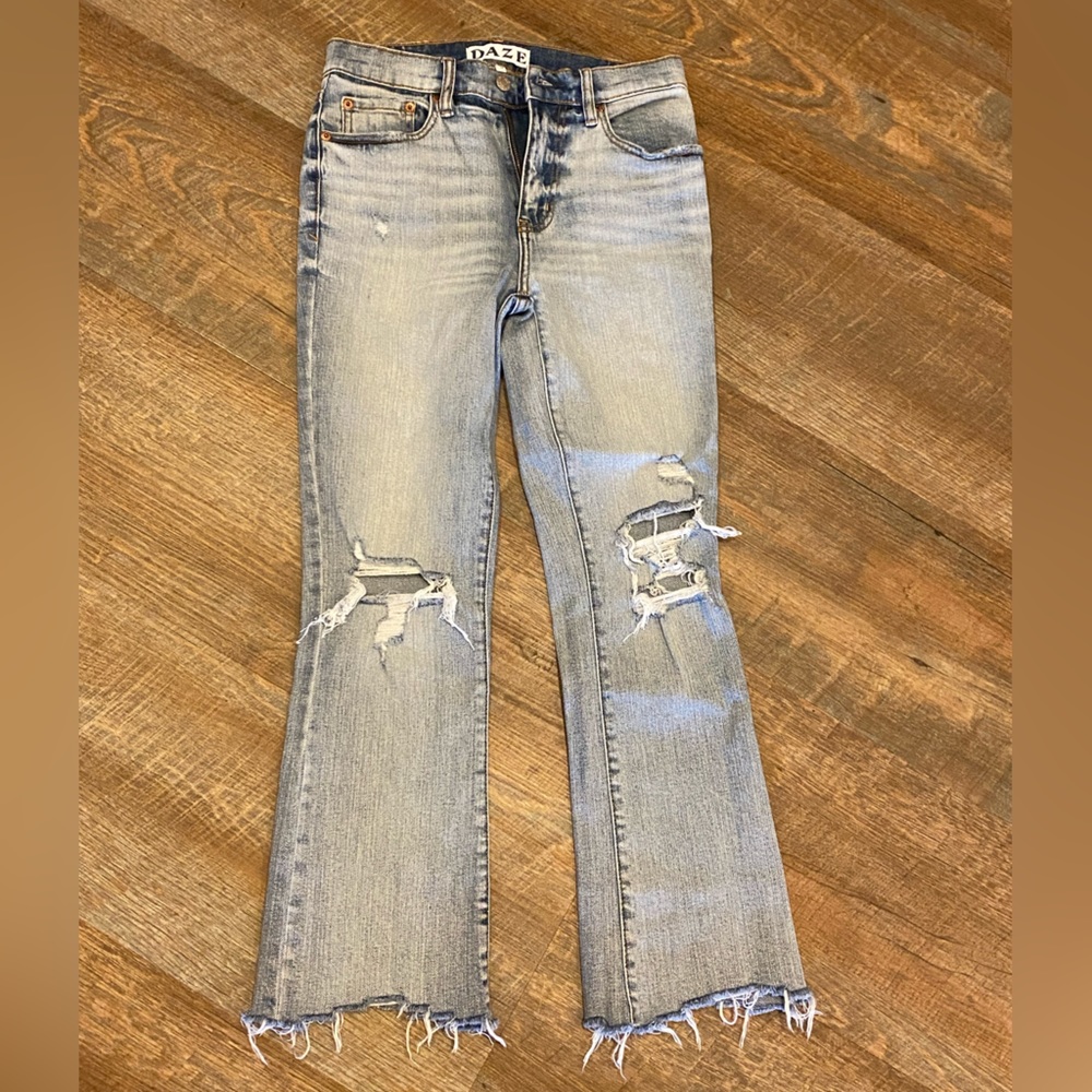 Daze Denim kick flare jeans.